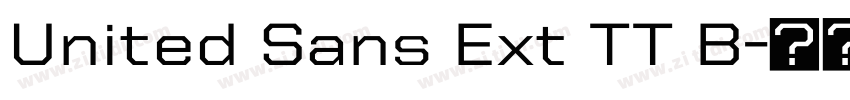 United Sans Ext TT B字体转换